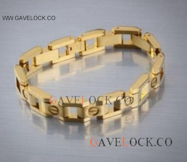 Cartier Santos Bracelet Yellow Gold Replica - Best Replica Cartier Bracelet